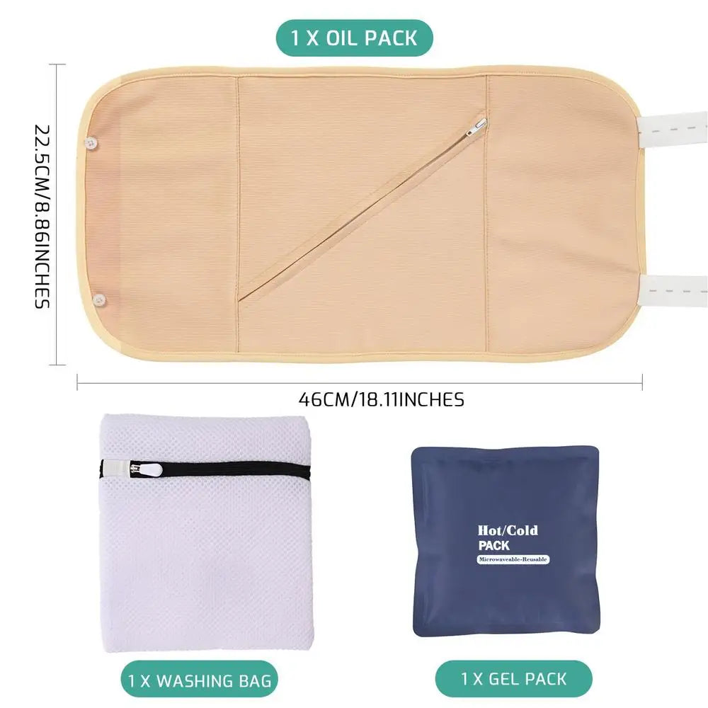 Organic Castor Oil Wrap Stomach Castor Essential Oil Pack Wrap Castor Oil Pack For Liver Kit Less Mess Reusable Comfort Sleep