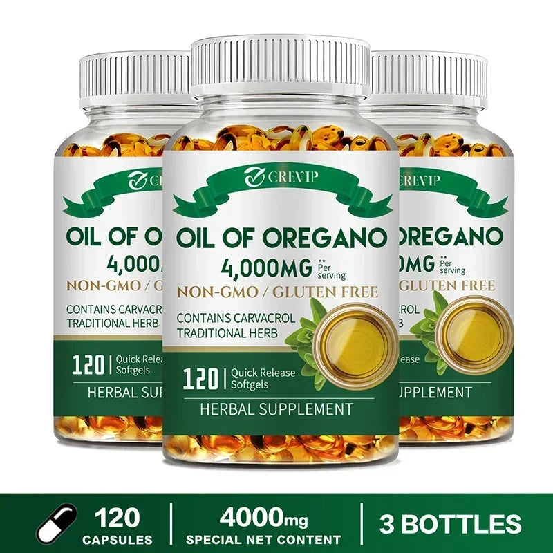 Oil of Oregano Healthy Immune Supplement - for Digestion, Heart Health, Detoxification