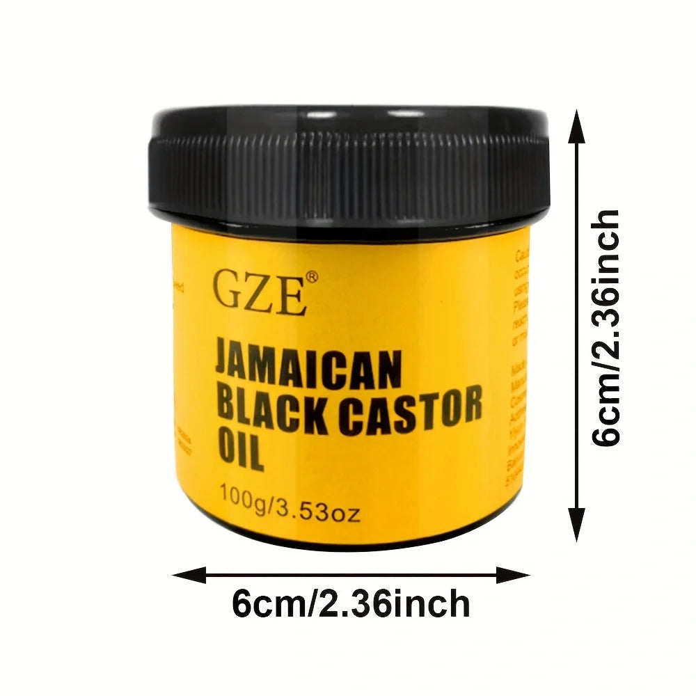 2 Pack GZE JAMAICAN Black Castor Oil - Jamaican Black Castor Oil for Hair Strengthens and Scalp Care