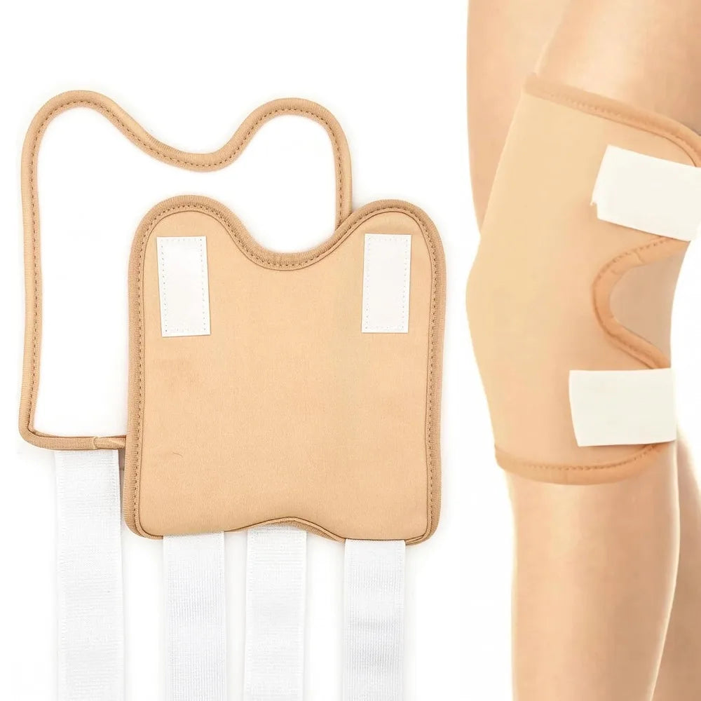 Flannel Castor Oil Pack Wrap with No Oil Leakage and Anti-Slip for Knee Elbow Joints Reusable Castor Oil Compress Pads Wraps