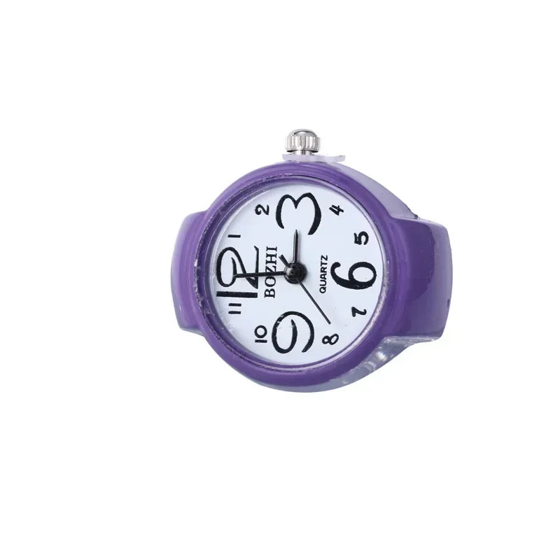 Luxury Ring Clock Elastic Stretchy Band Quartz Reloj Rings for Men Ladies Male Finger Heart Pocket Watch Hip-Hop Man New Jewelry