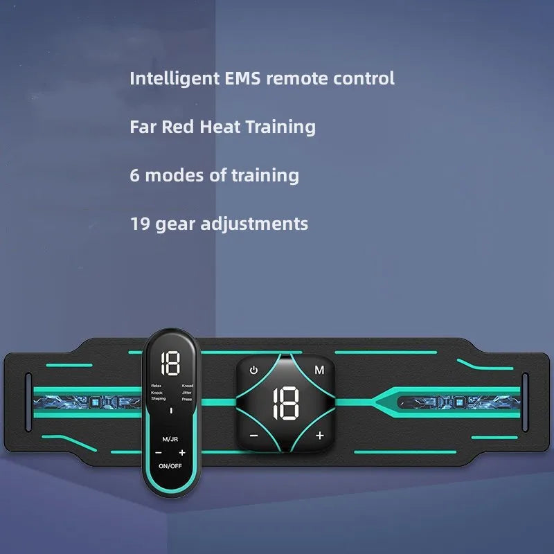 ABS Stimulator Ab Machine Abdominal Toning Belt EMS Trainer Massage Workout Portable Ab Stimulator Fitness Strength Training