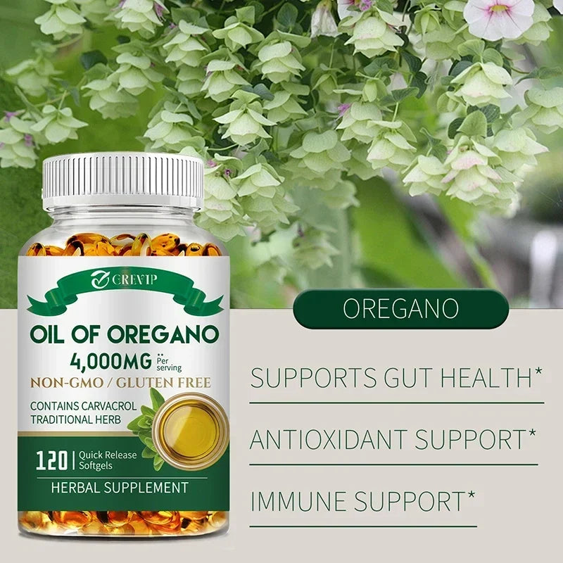 Oil of Oregano Healthy Immune Supplement - for Digestion, Heart Health, Detoxification