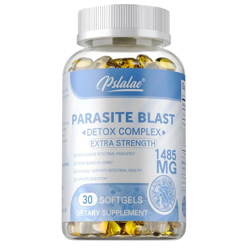 Parasite Blast - Removes All Body Parasites, Natural Gut Health, Cleans Colon Detox + Cleanse, Liver Immunity