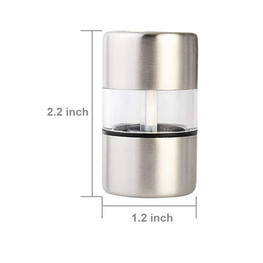 Manual Salt Pepper Grinder Stainless Steel Portable Mini Mill Grinder For Herb Pepper Spice Rose Salt Kitchen Grinding Gadgets
