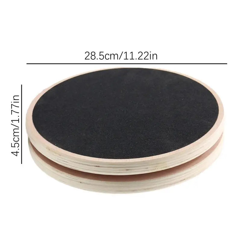 Waist Sculptor AB Disc Machine Wooden Disc Sculpture Twist With Handles Workout Training Board Body Trainer For Hips And Thighs