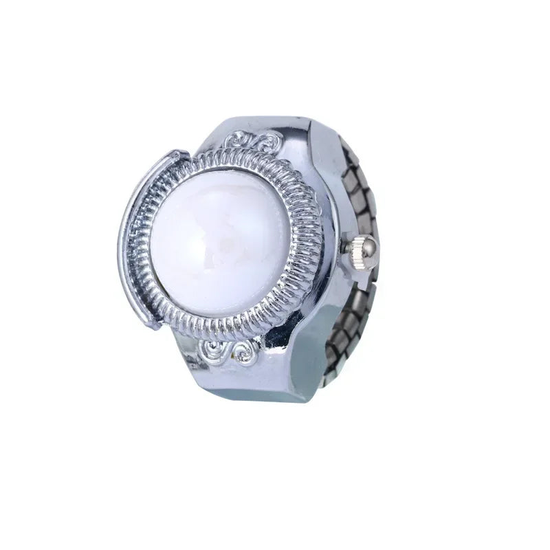 Luxury Ring Clock Elastic Stretchy Band Quartz Reloj Rings for Men Ladies Male Finger Heart Pocket Watch Hip-Hop Man New Jewelry