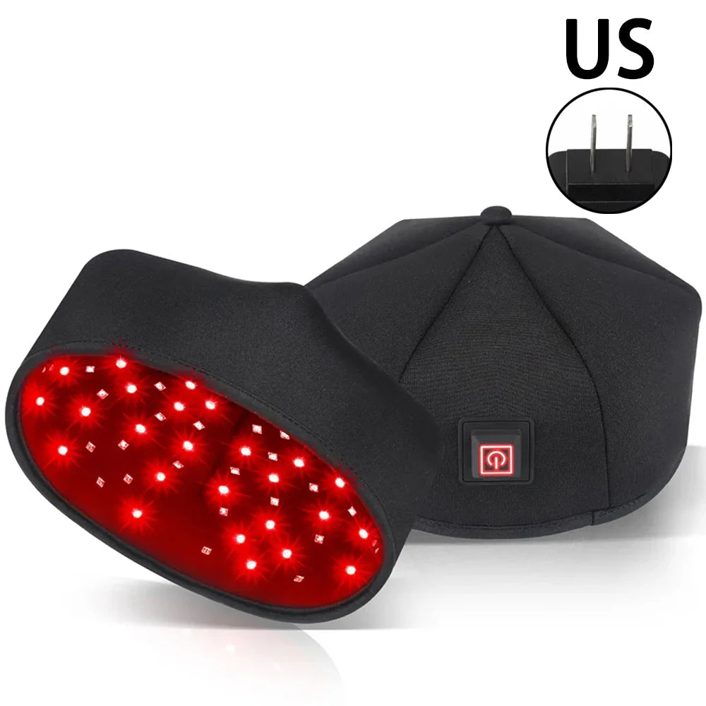 New Infrared LEDs 660nm&850nm Red Light Therapy Hair Growth Cap For Hair Regrowth Anti Hair Loss Relax Scalp Anti-inflammatory