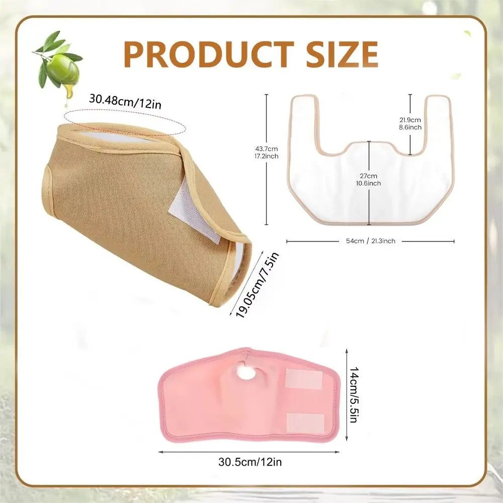NEW Waterproof Castor Oil Wrap Reusable Breathable Castor Oil Pack Adjustable Ankle Wrap Body Care