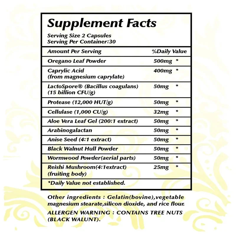 Candida Cleanse - Promotes Intestinal Health, Detoxification, Intestinal Cleansing, Promote Digestion & Metabolism, Immunity