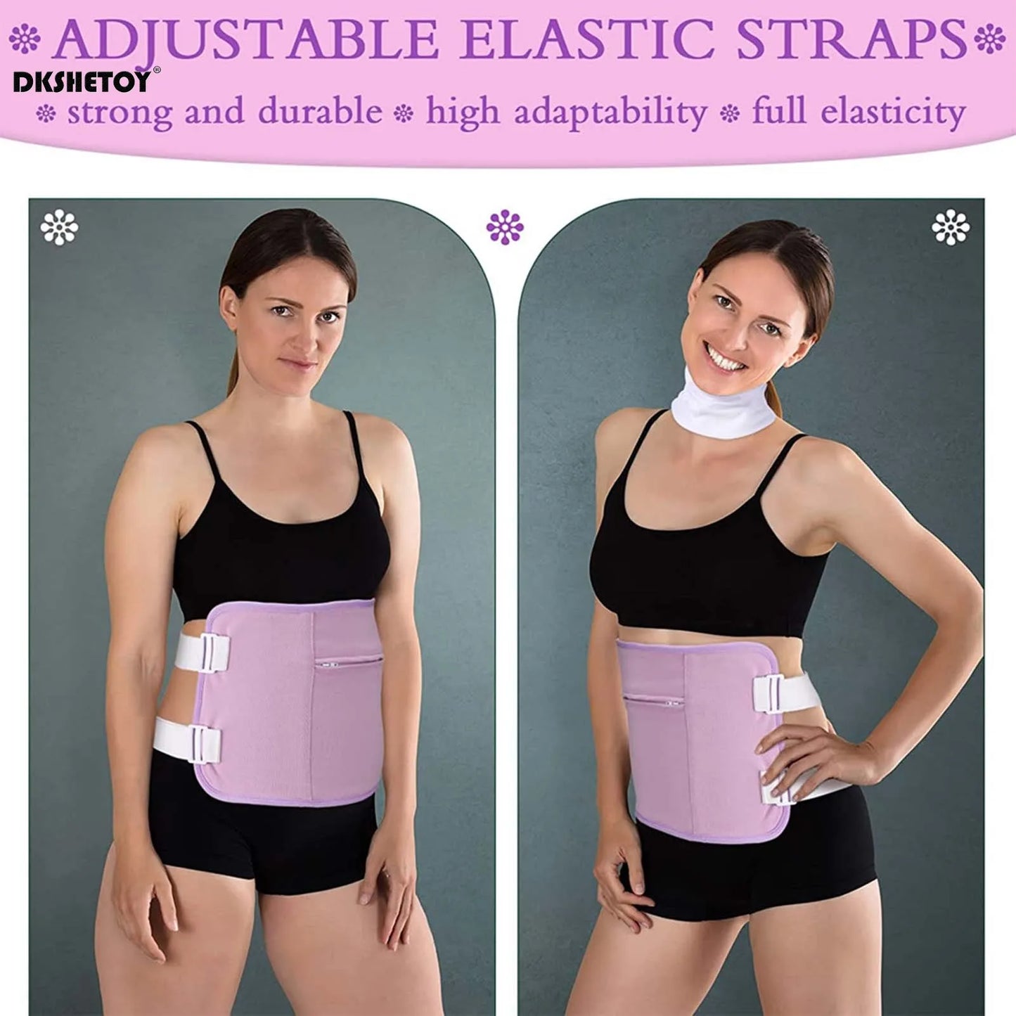 Waist Neck Castor Oil Pack Neck Waist Oil Pack Set compression Kit Health Practical Waist Neck Wrap  Liver Abdomen Muscles