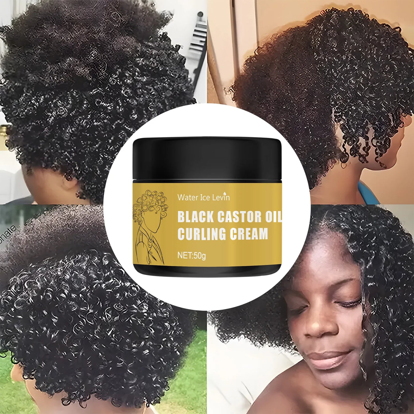 Black Castor Oil Healthy Moisturizes And Defines Curls Suitable For Dry Curly Hair For Both Men And Women, Repair Hair Tangles