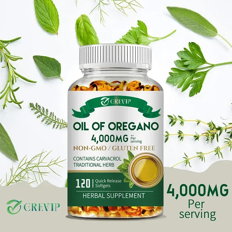 Oil of Oregano Healthy Immune Supplement - for Digestion, Heart Health, Detoxification