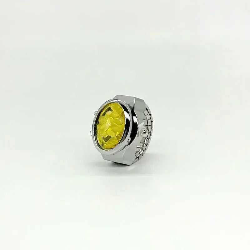 Luxury Ring Clock Elastic Stretchy Band Quartz Reloj Rings for Men Ladies Male Finger Heart Pocket Watch Hip-Hop Man New Jewelry