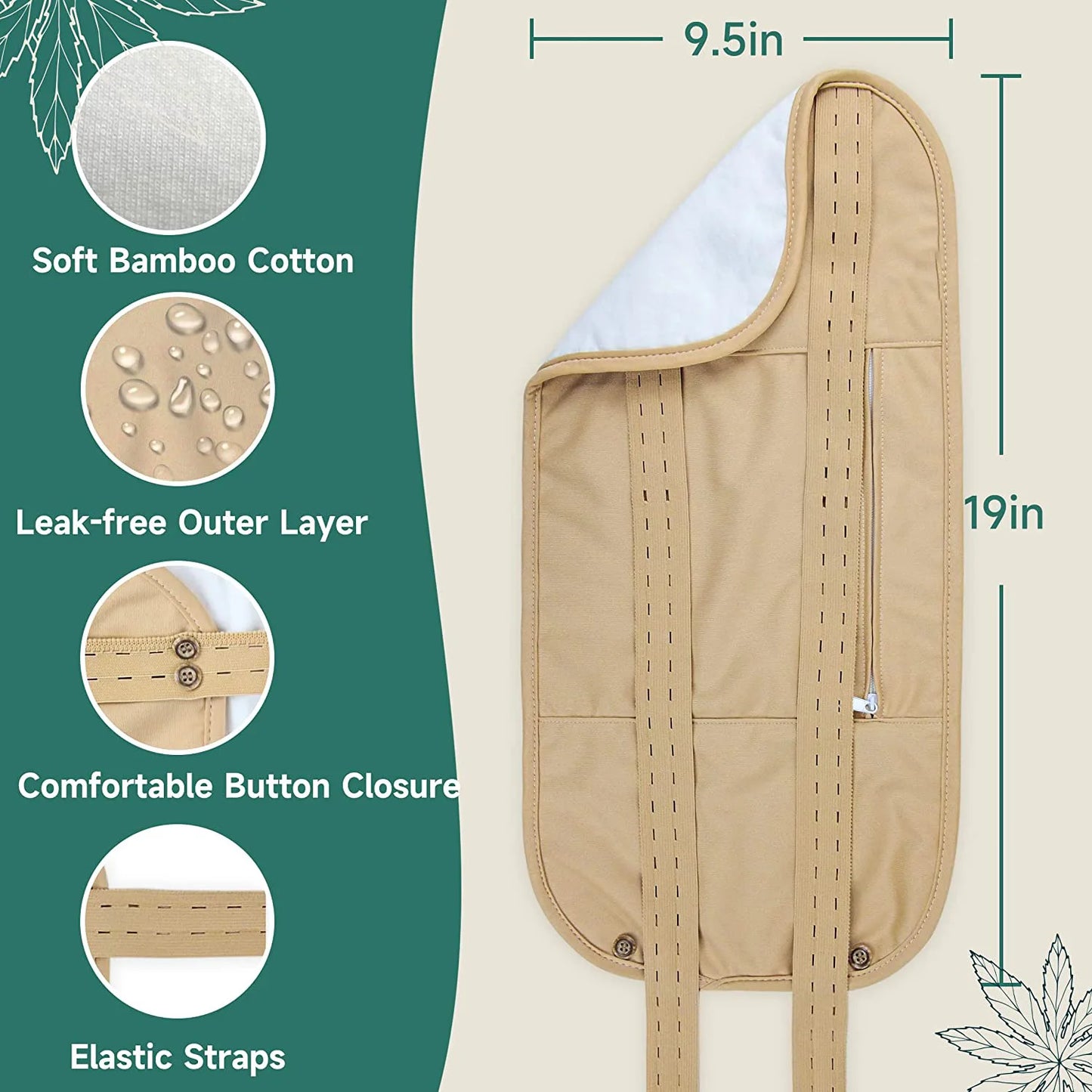 Castor Oil Pack Organic Castor Oil Compression Wrap Reusable Castor Oil Self Conditioning Aid For Liver Abdomen Muscles Kidneys