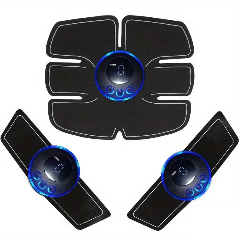 EMS Ab Belt, Electronic Muscle Stimulator for Abs Toner, Home Gym Fitness Equipment for Body Workout for Men and Women