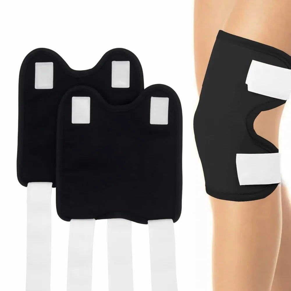 Flannel Castor Oil Pack Wrap with No Oil Leakage and Anti-Slip for Knee Elbow Joints Reusable Castor Oil Compress Pads Wraps