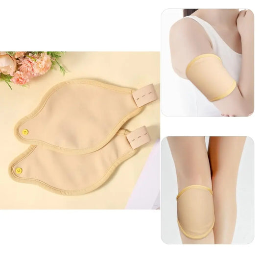 Reusable Castor Oil Pack Wrap Adjustable Elastic Strap Castor Oil Compress Pads Organic Cotton Half Wrap Style Knee Bag