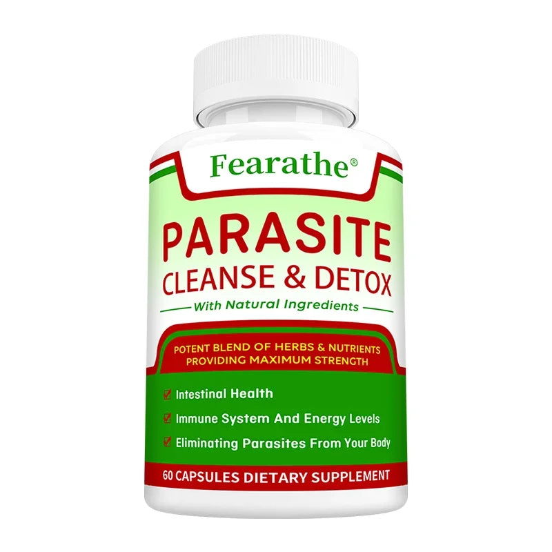 Parasite Blast Capsules - Bowel Cleansing Supplement, Natural Gut Health, Cleans Colon Detox + Cleanse, Liver Immunity