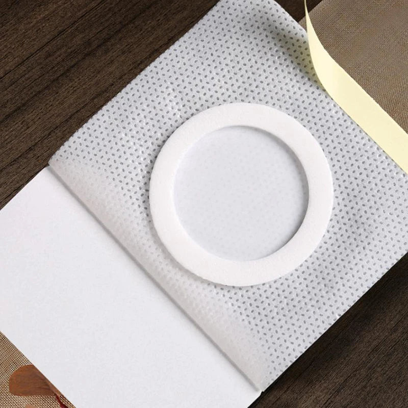 Replacement Disposable Castor Oil Pack Self-Adhesive Universal Adhesive Navel Stickers Seepage Resistant Belly Button Protectors