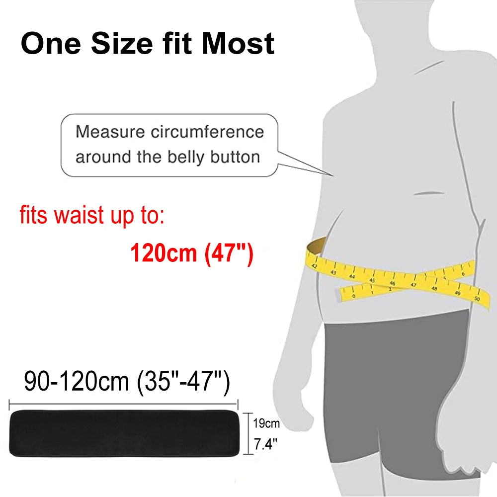 1PC Waist Trimmer,Adjustable Neoprene Ab Trainer Belt for Back Support,Sweat Band Waist Trainer for Training, Workouts,Women Men