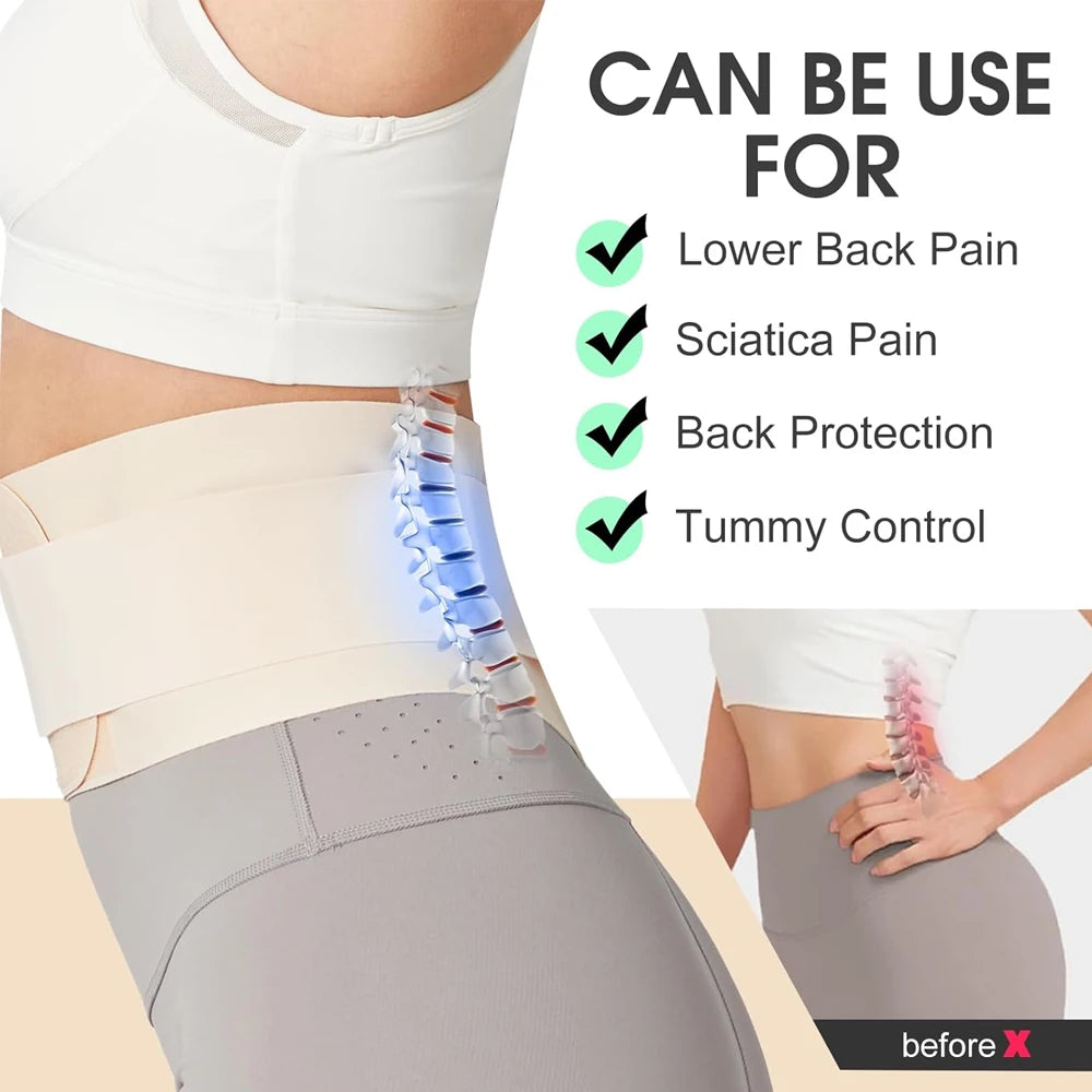 1PCS Thin Lower Back Brace | Lumbar Support | Wrap for Recovery,Workout,Herniated Disc Pain | Waist Trimmer Weight Loss Ab Belt