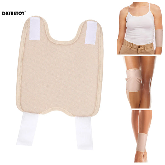 Reusable Castor Oil Pack Organic Knee Pain Compress Wrap Adjustable Pad Self Conditioning Aid Liver Abdomen Muscles Kidneys