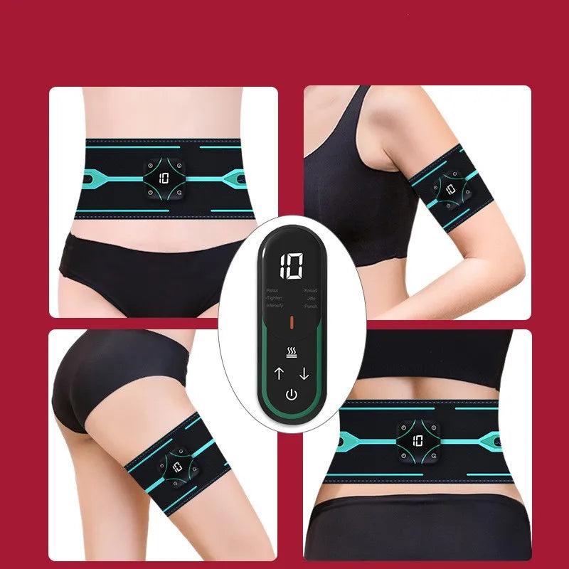 ABS Stimulator Ab Machine Abdominal Toning Belt EMS Trainer Massage Workout Portable Ab Stimulator Fitness Strength Training