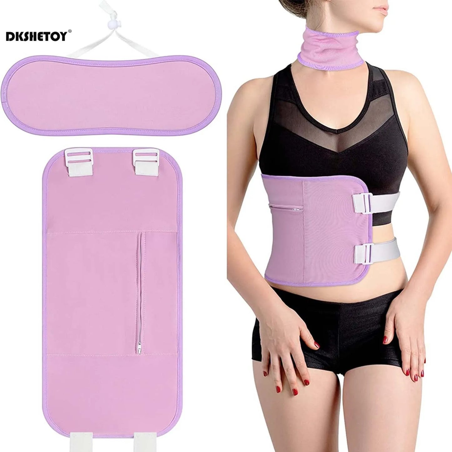 Waist Neck Castor Oil Pack Neck Waist Oil Pack Set compression Kit Health Practical Waist Neck Wrap  Liver Abdomen Muscles