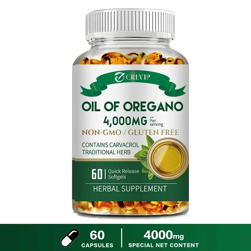 Oil of Oregano Healthy Immune Supplement - for Digestion, Heart Health, Detoxification