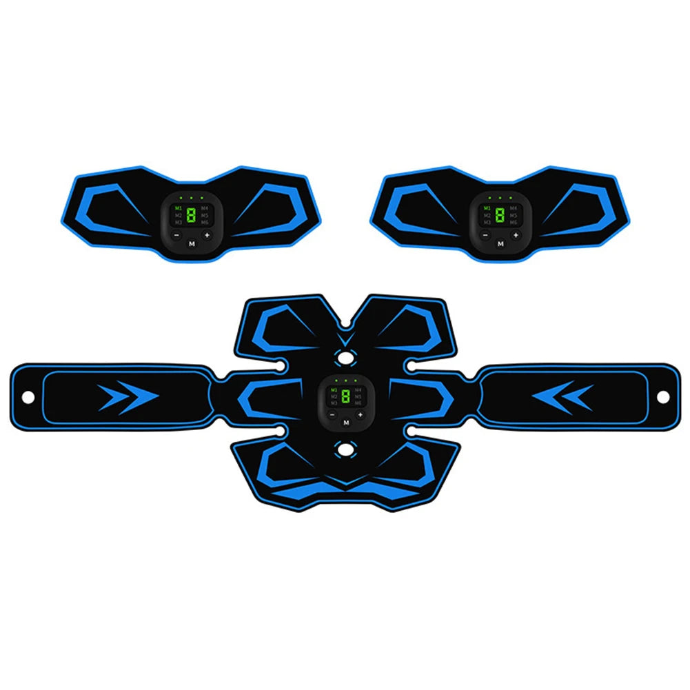 EMS Abdominal Training Device USB Rechargeable Weight Loss Fitness Vibration Belt Ab Workout Equipment Machine for Men and Women
