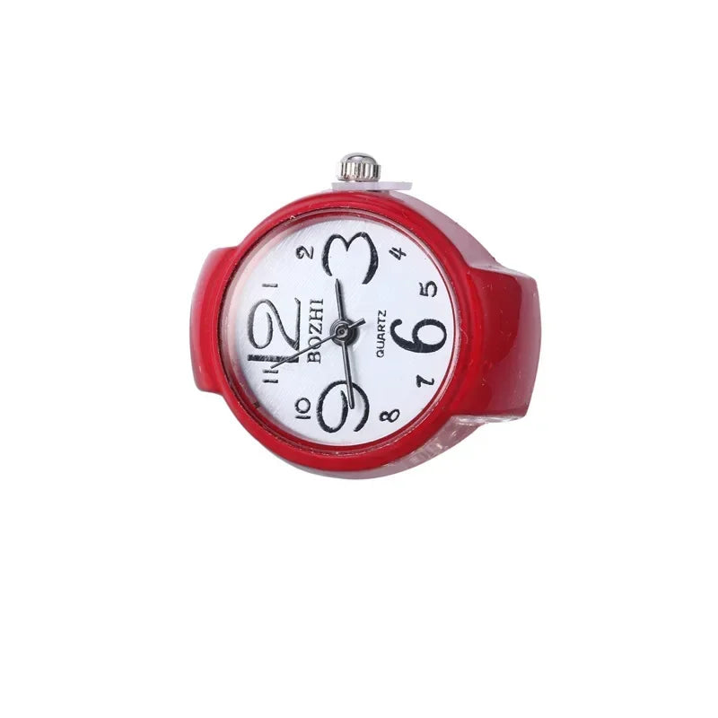 Luxury Ring Clock Elastic Stretchy Band Quartz Reloj Rings for Men Ladies Male Finger Heart Pocket Watch Hip-Hop Man New Jewelry