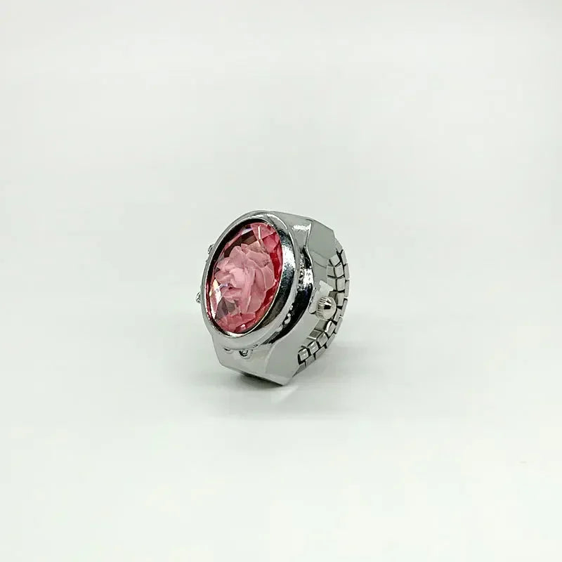 Luxury Ring Clock Elastic Stretchy Band Quartz Reloj Rings for Men Ladies Male Finger Heart Pocket Watch Hip-Hop Man New Jewelry