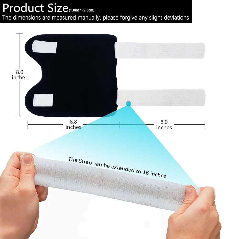 Flannel Castor Oil Pack Wrap with No Oil Leakage and Anti-Slip for Knee Elbow Joints Reusable Castor Oil Compress Pads Wraps