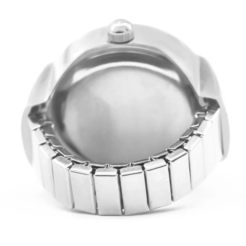 WLP Gothic Jewelry Woman Ring Quartz Watch Finger Rings anillos hombre de mujer Punk Jewellery Elastic Strap Goth Luxury Jewelry