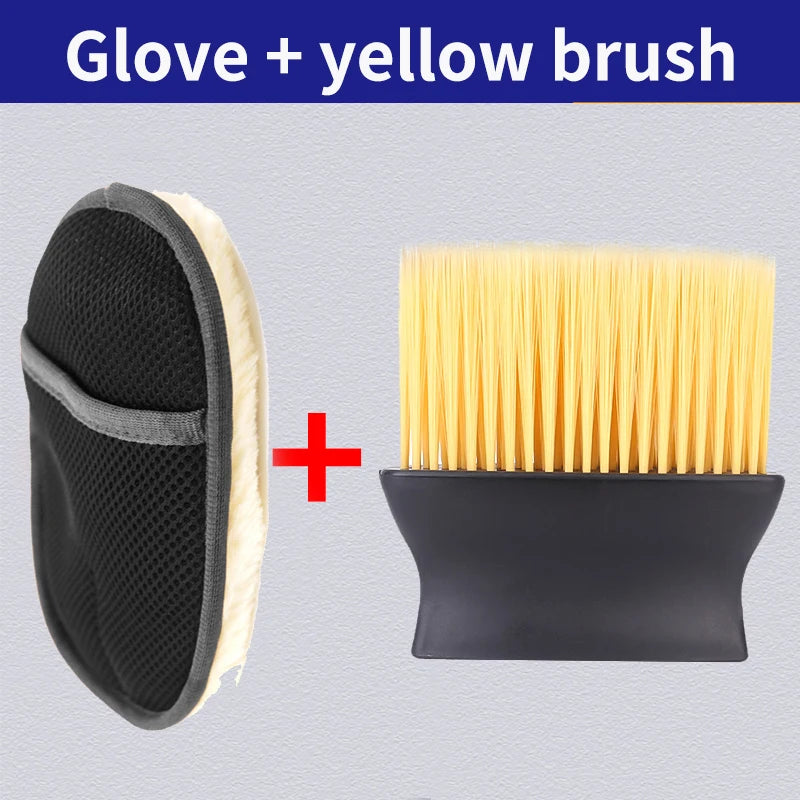 Car Styling Wool Soft Car Washing Gloves Cleaning Brush Motorcycle Washer Care Products Plush Car Wash Gloves