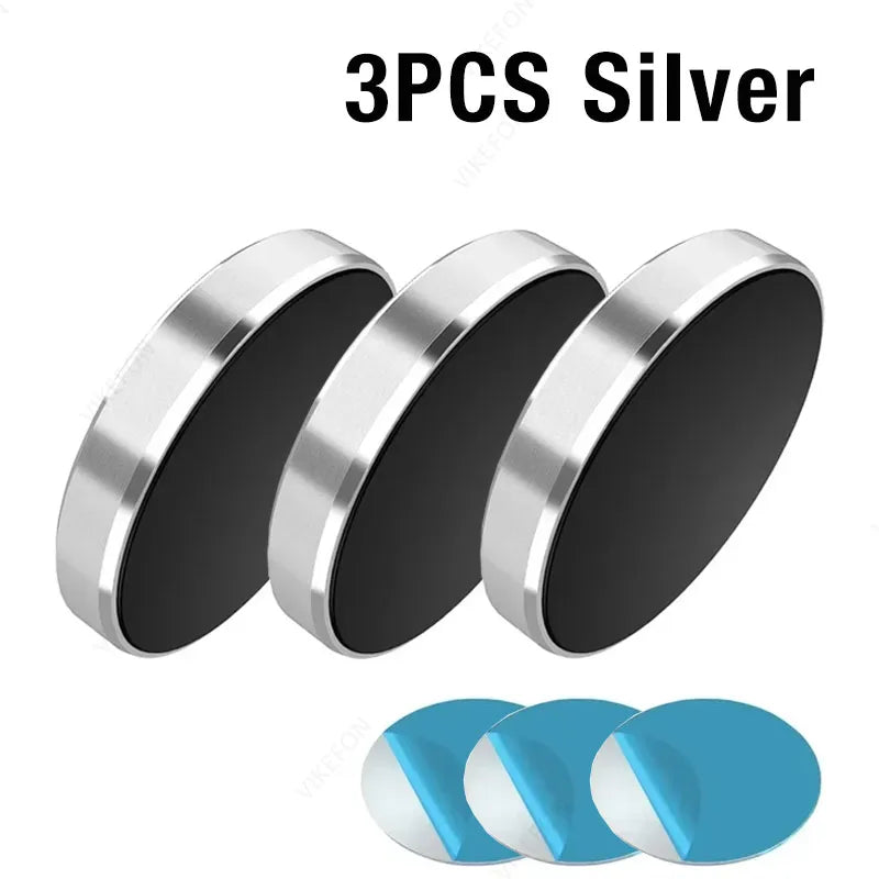 Universal Magnetic Car Mini Phone Holder Magnet Mount Stick Dashboard Wall Cell Bracket For Magsafe iPhone 16-12 Samsung Xiaomi