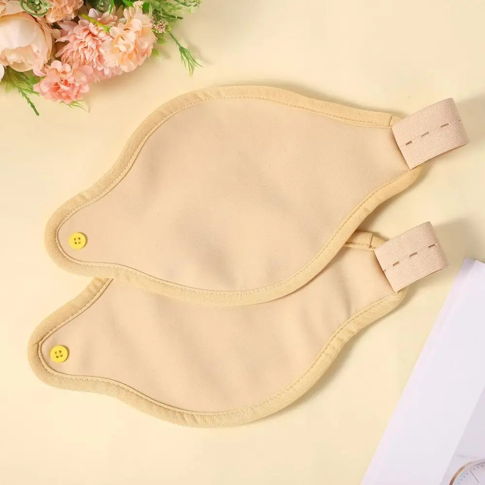 Reusable Castor Oil Pack Wrap Adjustable Elastic Strap Castor Oil Compress Pads Organic Cotton Half Wrap Style Knee Bag