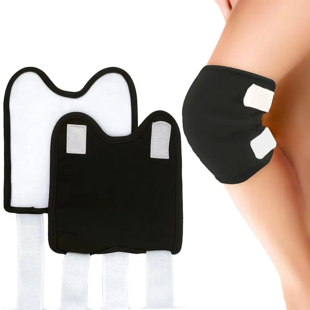 Flannel Castor Oil Pack Wrap with No Oil Leakage and Anti-Slip for Knee Elbow Joints Reusable Castor Oil Compress Pads Wraps