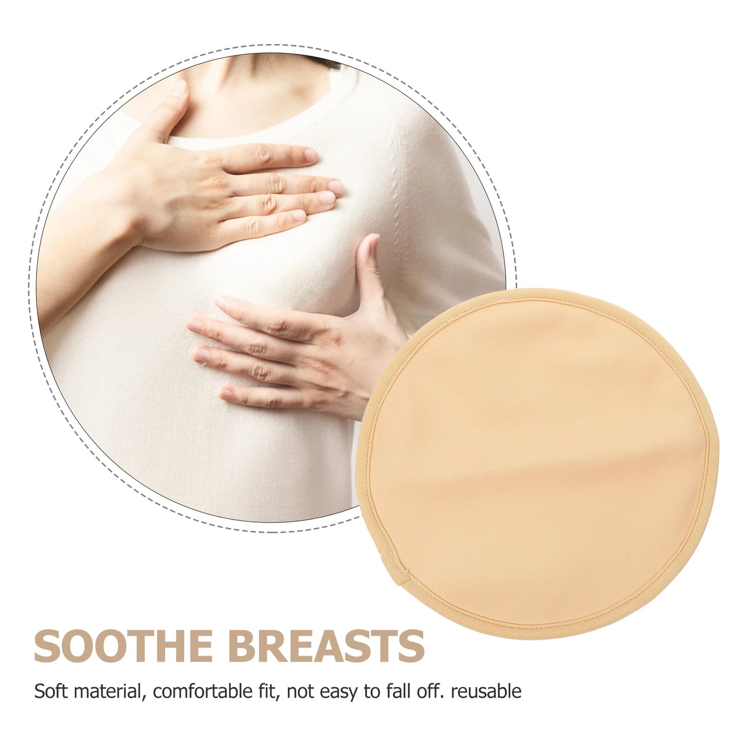 2pcs Castor Oil Pack Wrap Reusable Leakproof Comfortable Essential Oil Compress Pads Lightweight Durable Cotton