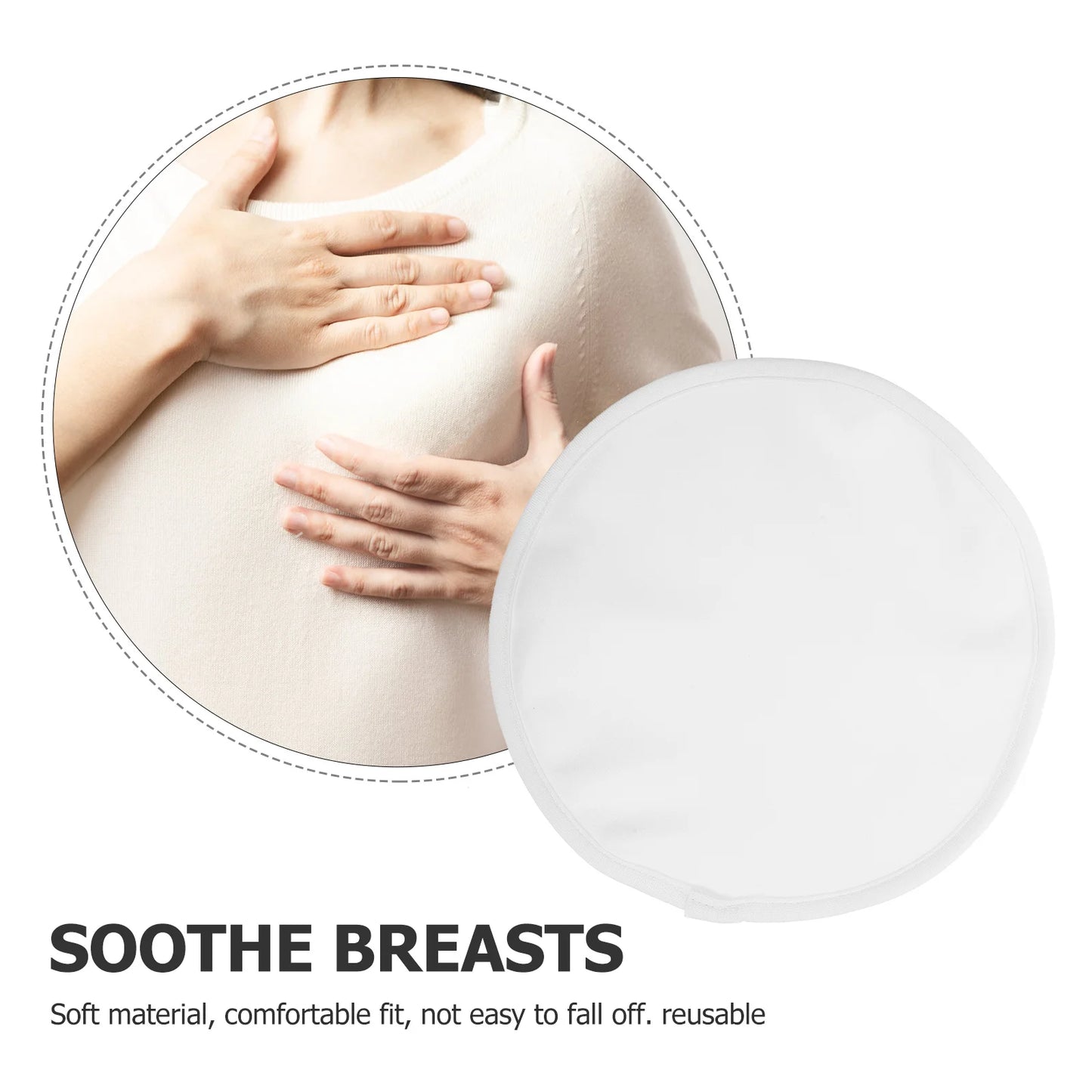 2Pcs Reusable Castor Oil Breast Pad Nursing Wrap Comfortable Essential Oil Pack Breast Care Compress Sleep Helper