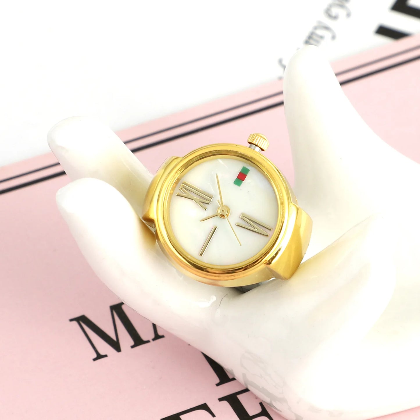 Luxury Ring Clock Elastic Stretchy Quartz Watches Rings for Men Ladies Man Male Finger Hour Functional Vintage Pocket Jewelry