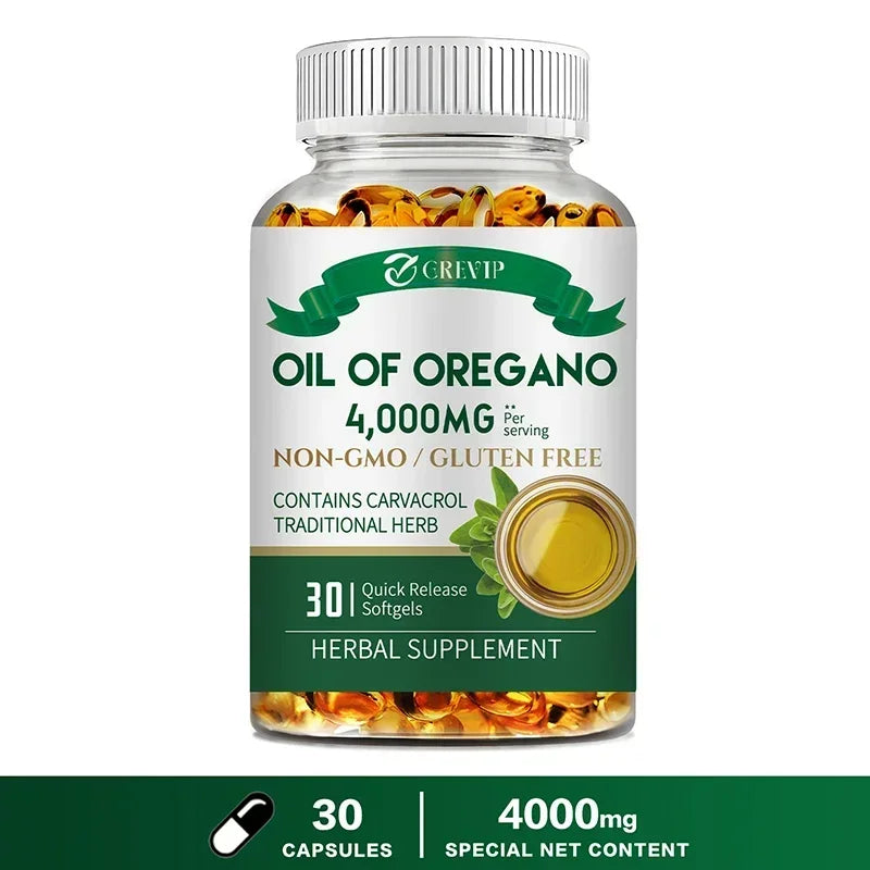 Oil of Oregano Healthy Immune Supplement - for Digestion, Heart Health, Detoxification