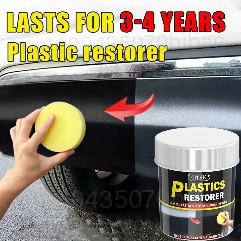 150g Car Plastic Restorer Back To Black Gloss Car Cleaning Products Plastic Leather Restore Auto Polish Repair Coating Renovator