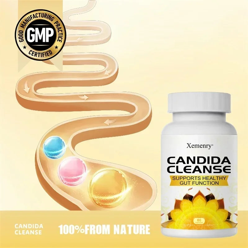 Candida Cleanse - Promotes Intestinal Health, Detoxification, Intestinal Cleansing, Promote Digestion & Metabolism, Immunity