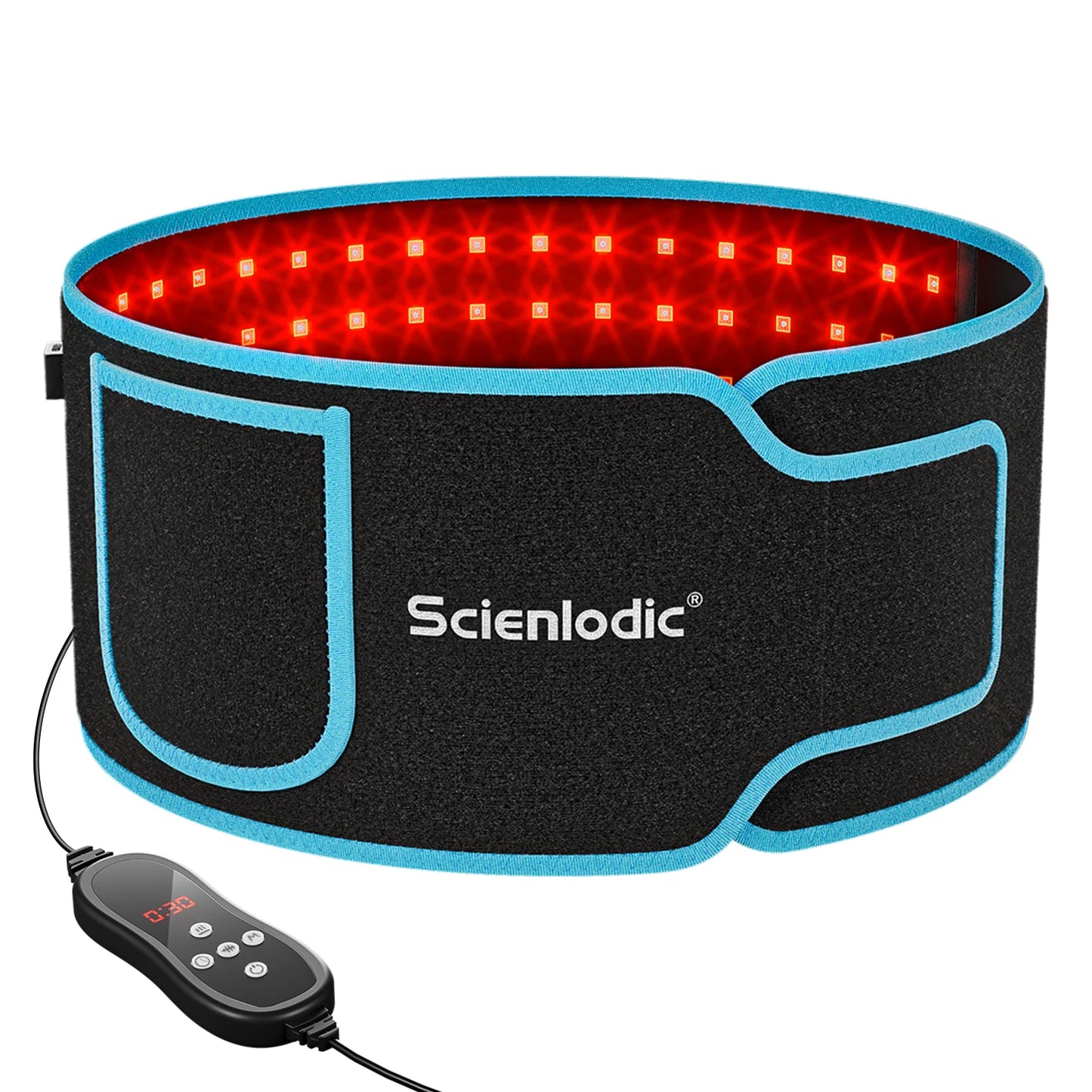 100 LED Fat Loss Belt Red Light Therapy For Body Health Care Infrared Lamp Back Pain Relief Waist Heating Belt Massage Machine