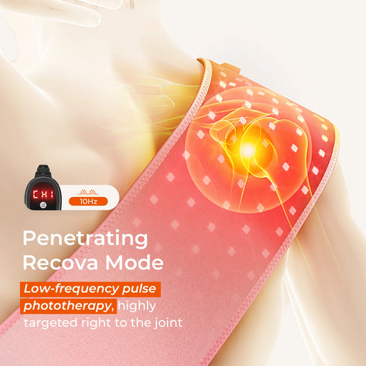 100 LED Fat Loss Belt Red Light Therapy For Body Health Care Infrared Lamp Back Pain Relief Waist Heating Belt Massage Machine