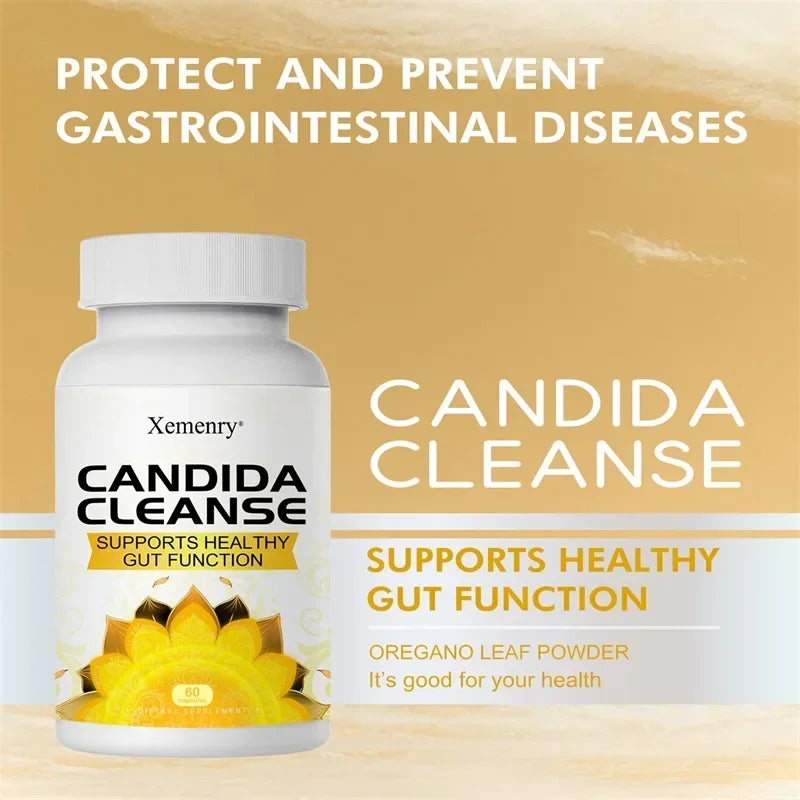 Candida Cleanse - Promotes Intestinal Health, Detoxification, Intestinal Cleansing, Promote Digestion & Metabolism, Immunity
