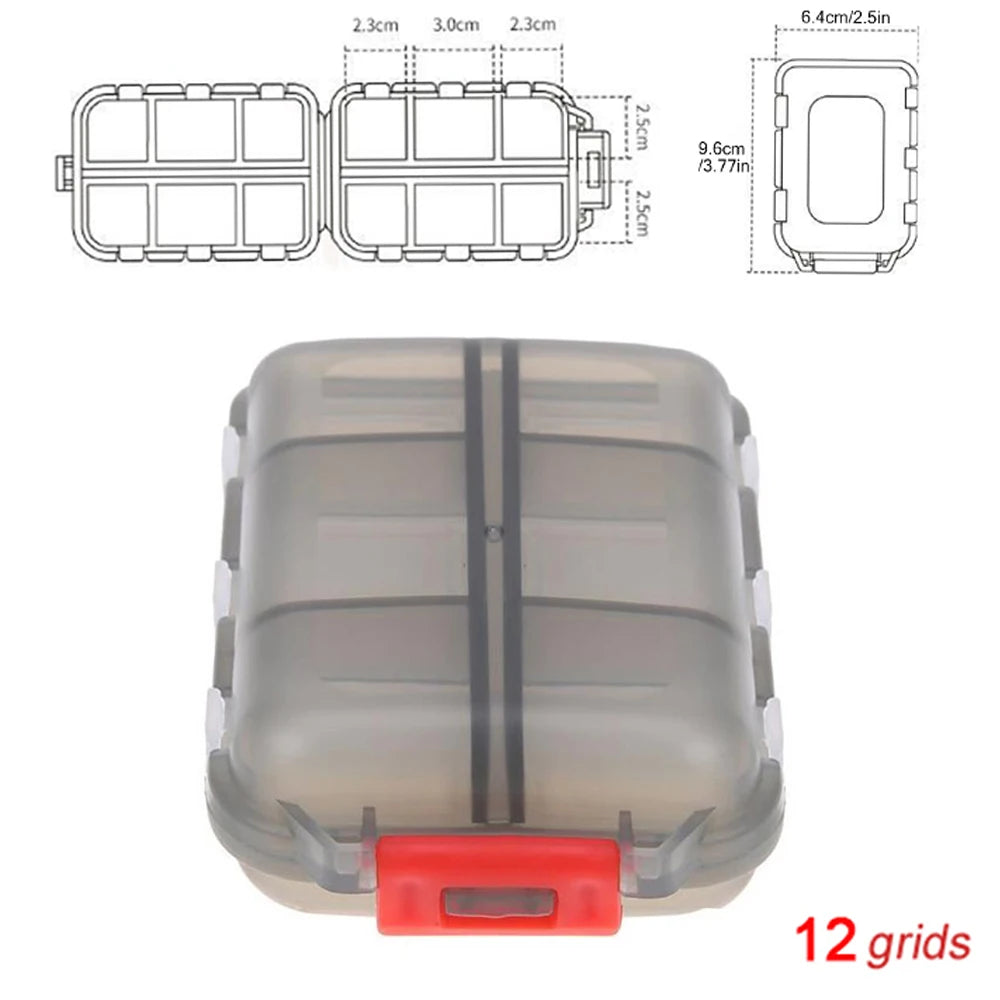 Tcare Portable Pill Case Folding Medicine Drugs Pills Capsule Tablet Container Boxs Plastic Empty Drug Organizer Pillbox Cases