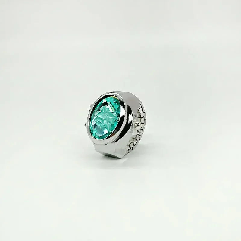 Luxury Ring Clock Elastic Stretchy Band Quartz Reloj Rings for Men Ladies Male Finger Heart Pocket Watch Hip-Hop Man New Jewelry